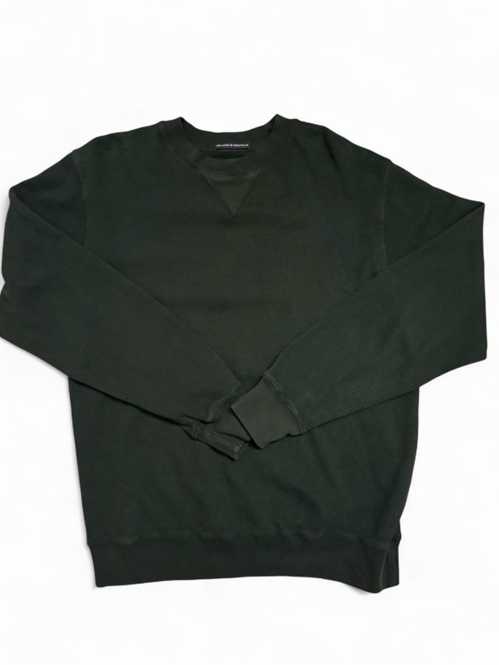 Brandy Melville Dark Green Men's Crewneck Sweater